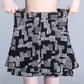 Kvinners høye midje lagdelt hem casual wide ben shorts （50% avslag）