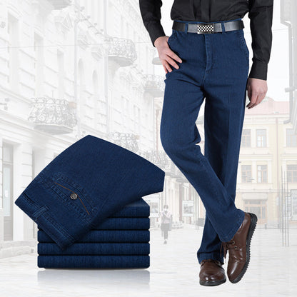 Jeans Fit Díreach Ard -Choim na bhFear （Ceannaigh 2 Loingseoireacht Saor in Aisce）