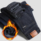 🎊Réamhdhíol na Nollag - Lascaine 50%🎊 Jeans Te Ard-Choim Síneach Líneáilte le Veilfíd Bréige d'Fhir